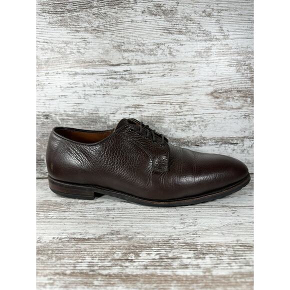 Men\'s Brooks Brothers Dark Brown Leather Plain Toe Oxfords Sz 11D EUC! main image 7